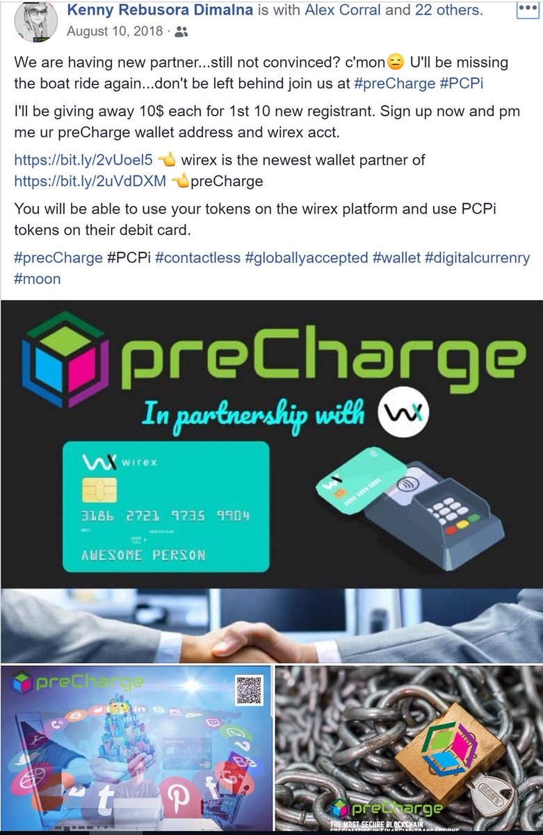 Wilson_Expose's tweet photo. @wirexapp @wirexjapan @WirexRU 
Can you confirm this? Or preCharge is using your company
to sell more tokens.
Did you know that preCharge is in partnership with you?
But @wirexapp  denied partnership with #preCharge 
Who's telling the truth?

#Lies #PCPi

#Bitcoin #Blockchain https://t.co/BHzkZswkiG