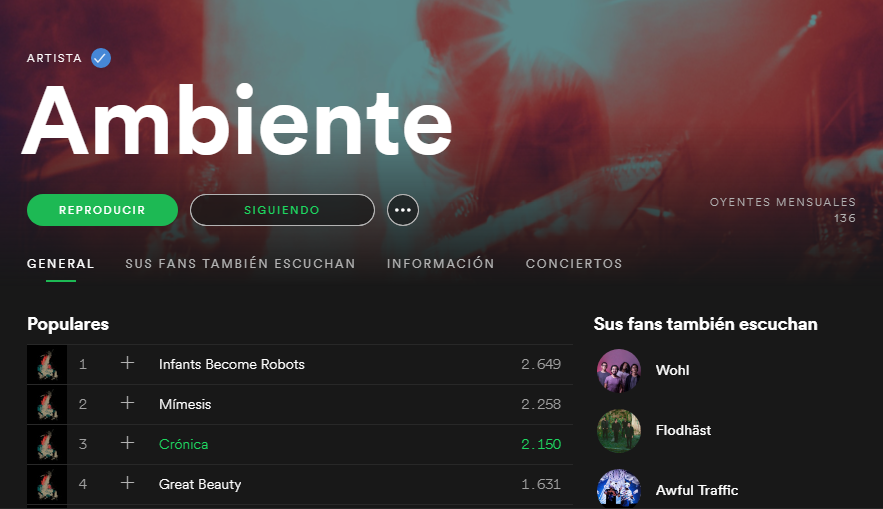 Este año podríamos estrenar música nueva... Síguenos en Spotify 
👉smarturl.it/Ambiente_Spoti…

_
#AmbienteBand #Music #PostRock #Spotify #SpotifyMexico @spotify <a href="/Spotify/">Spotify</a>Latino <a href="/SpotifyMexico/">Spotify Mexico</a> <a href="/Spotify_LATAM/">Spotify LATAM</a>