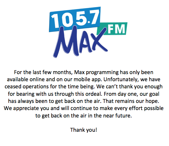 A message to our listeners:
