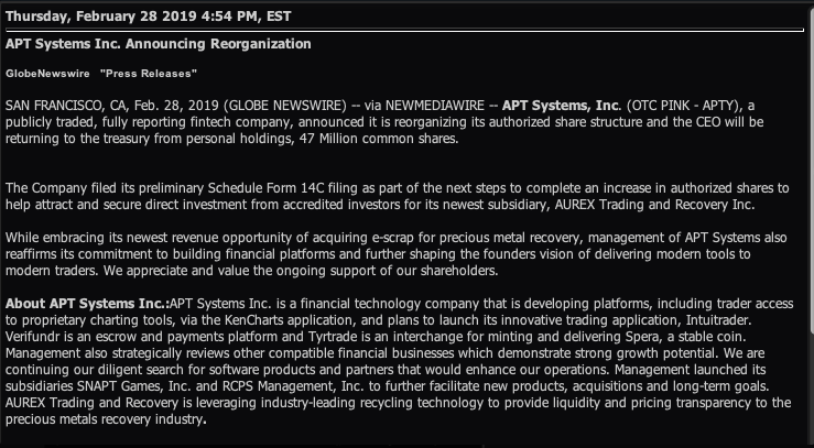 candle_handler's tweet image. He he, $APTY was my #DD #OTCMarkets #stock and I'm happy with it 😂