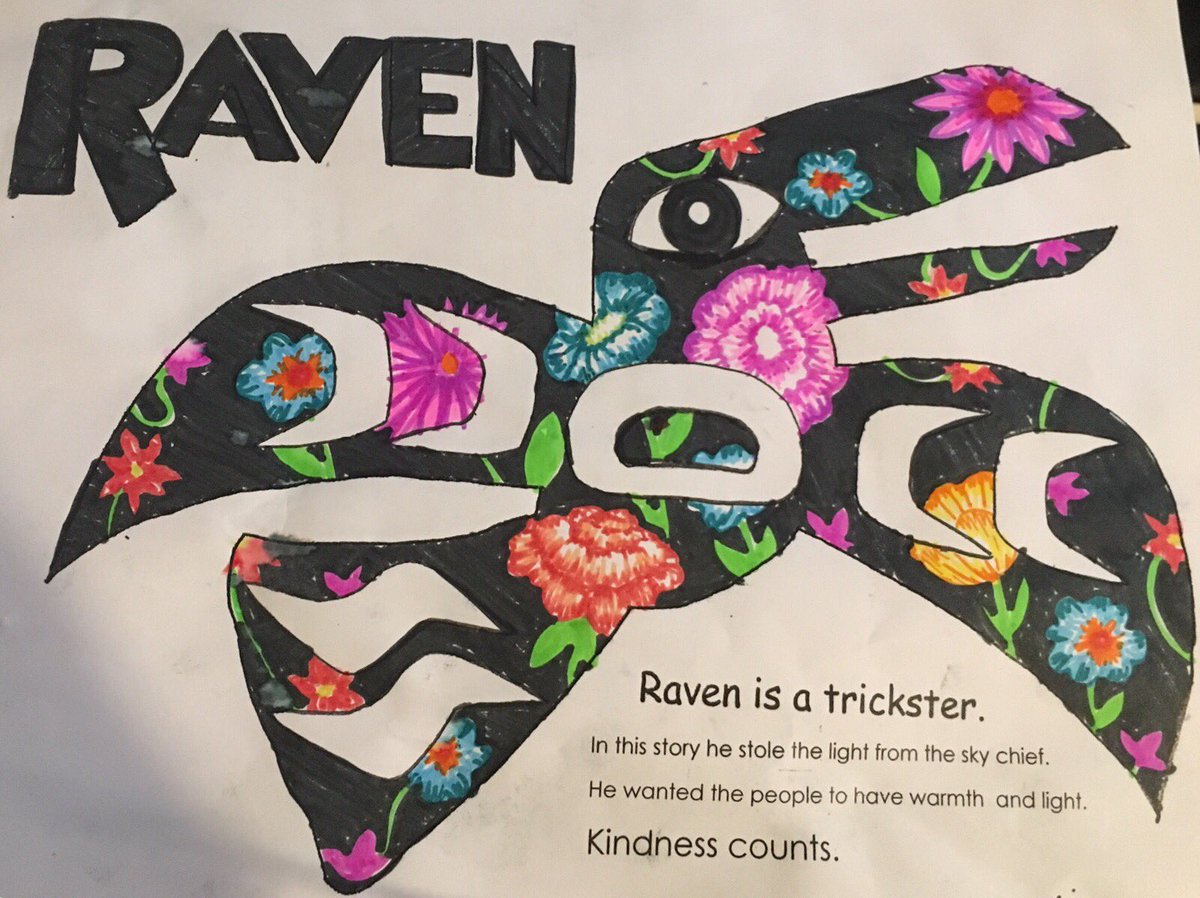 Pink Shirt day at Ocean Grove 💕@sd72learns We integrates our #WildlifeWisdom learning with our pink shirt day activities 💖 Two of Raven’s traits, compassion💞 and generosity 💗 inspired the t-shirts the students designed #KindnessCounts 💝