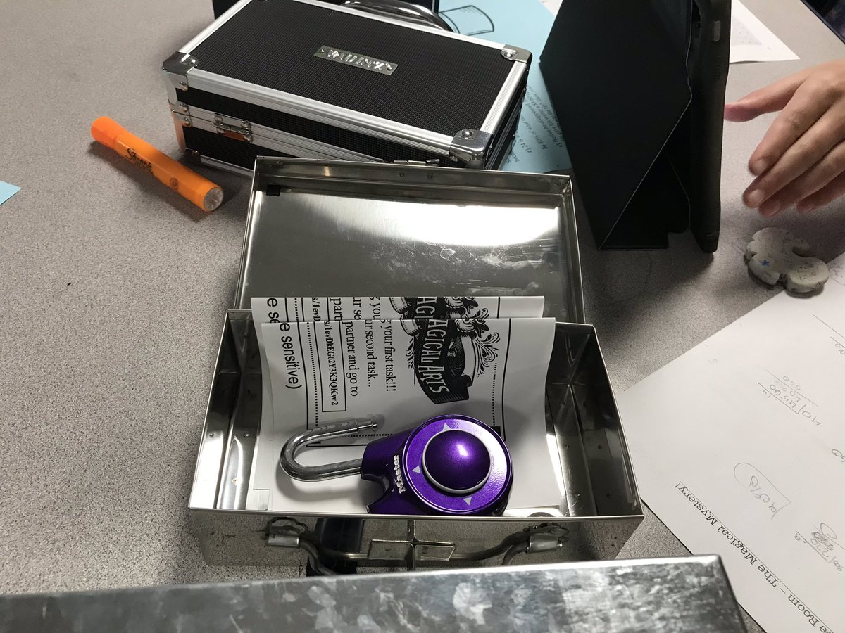 Ms. Ulloa’s Escape Room in pre-Algebra. No escaping an engaging experience!!!#opshares