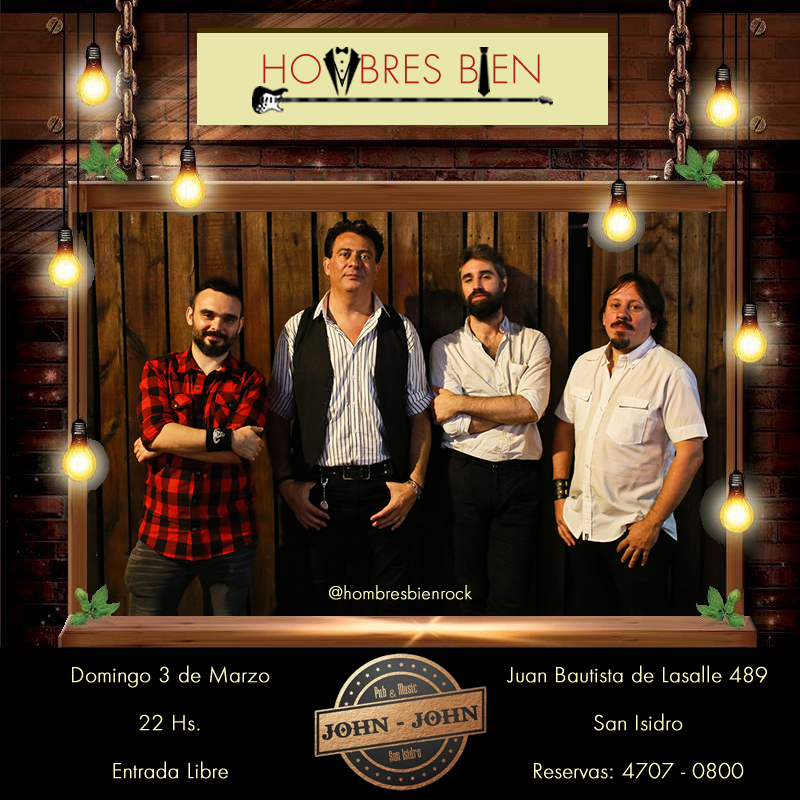 hombresbienrock's tweet photo. Tocamos el domingo en JOHN JOHN SAN ISIDRO!!! 22hs entrada libre
RESERVA TU LUGAR !! Quedan pocos!!
#sanisidro #showintimo #showenvivo @walterdominguez @LucasSedler Daniel de Tulio marcelo Coceres https://t.co/DisLcr69eh