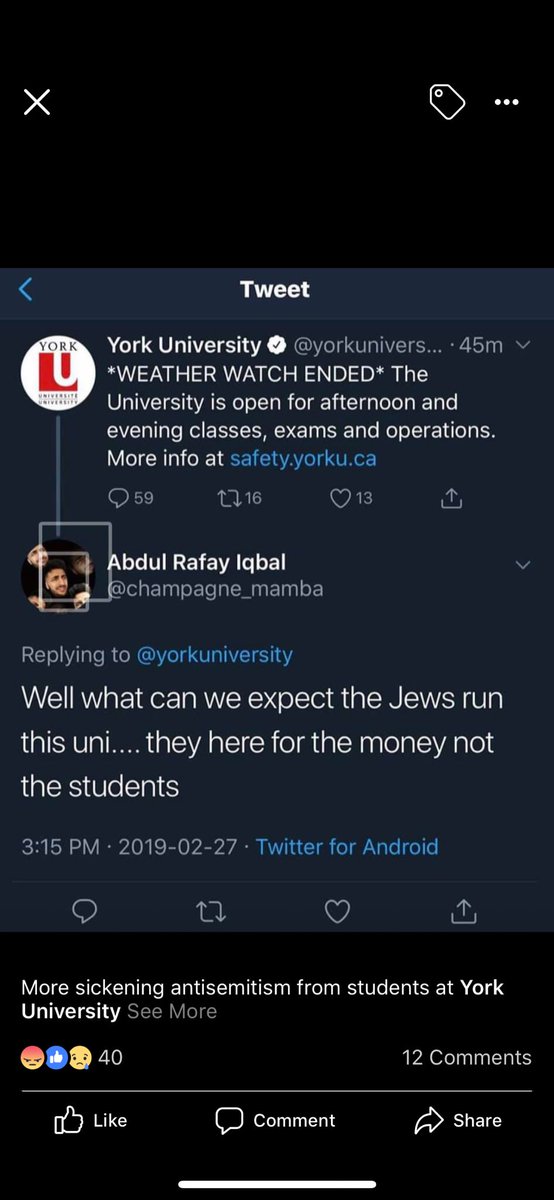 CDCHUBautism's tweet photo. @yorkuniversity  are we safe in York University? Events like BDS only promotes this respond https://t.co/neAlxApDcL