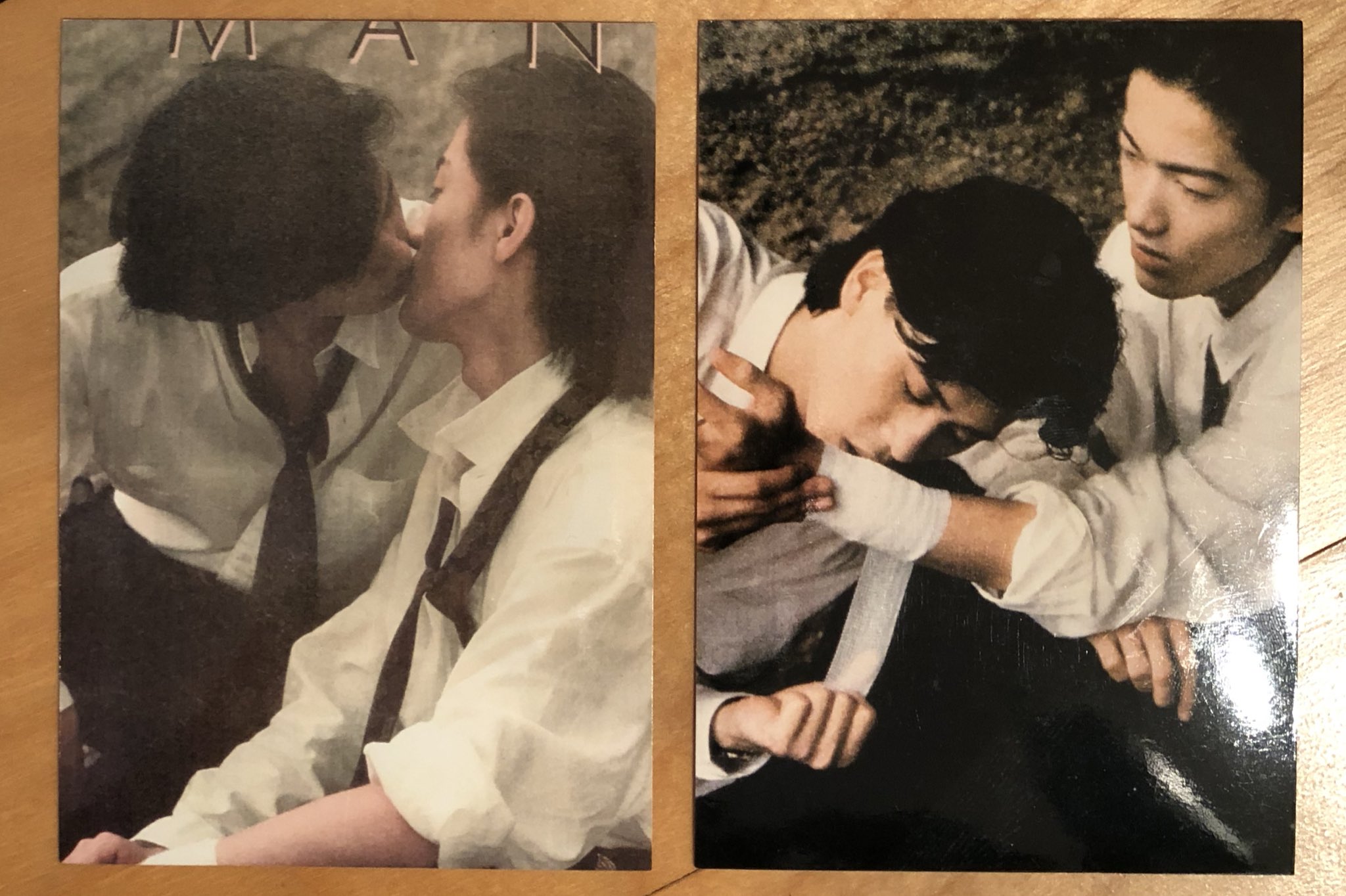 しのち 昭和と平成のハイブリッド 雑誌juneに掲載された時の 遠藤遼一さんと藤井麻輝さんです 写真に焼きましして残しました ソフトバレエを結成する前になります しのち 昭和と平成のハイブリッド 雑誌juneに掲載された時の 遠藤遼一さんと藤井麻輝さんです 写真に焼きましして残しました ソフトバレエを結成する前になります