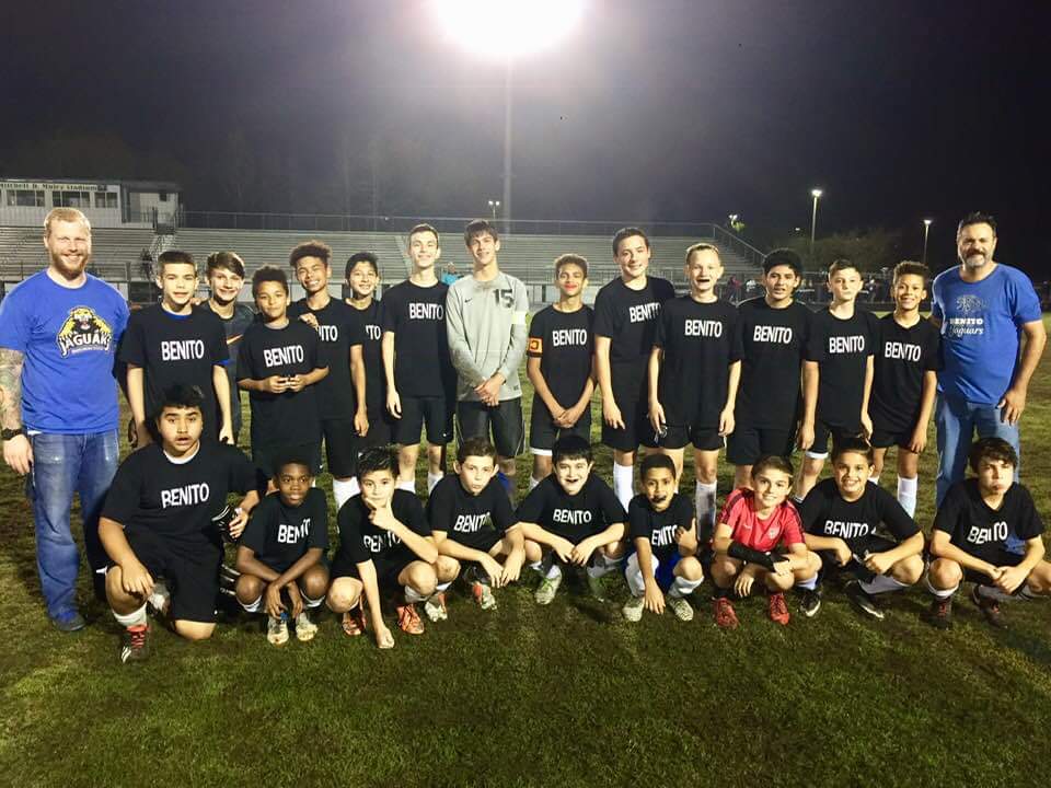 Benito Middle School (@benitojaguars) on Twitter photo Congrats to our Boys soccer team for finishing off an undefeated cluster championship with a 3-1 victory over <a href="/TurnerBartelsK8/">Turner/Bartels K8</a> Good luck in the play-offs. <a href="/Jeff_Eakins/">Jeff Eakins</a> <a href="/Area3hcps/">Anna Brown</a> Congrats to our Boys soccer team for finishing off an undefeated cluster championship with a 3-1 victory over <a href="/TurnerBartelsK8/">Turner/Bartels K8</a> Good luck in the play-offs. <a href="/Jeff_Eakins/">Jeff Eakins</a> <a href="/Area3hcps/">Anna Brown</a>