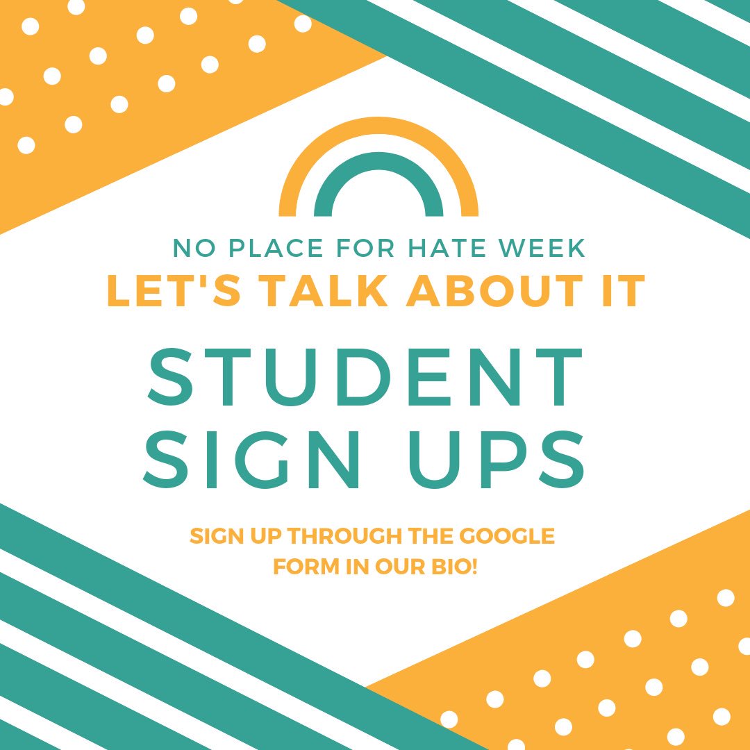 Hey Wolverines! See Something Say Something week is almost ending. But No Place For Hate is right around the corner. Click the link to see how you can get involved goo.gl/forms/2ivjmIwv…