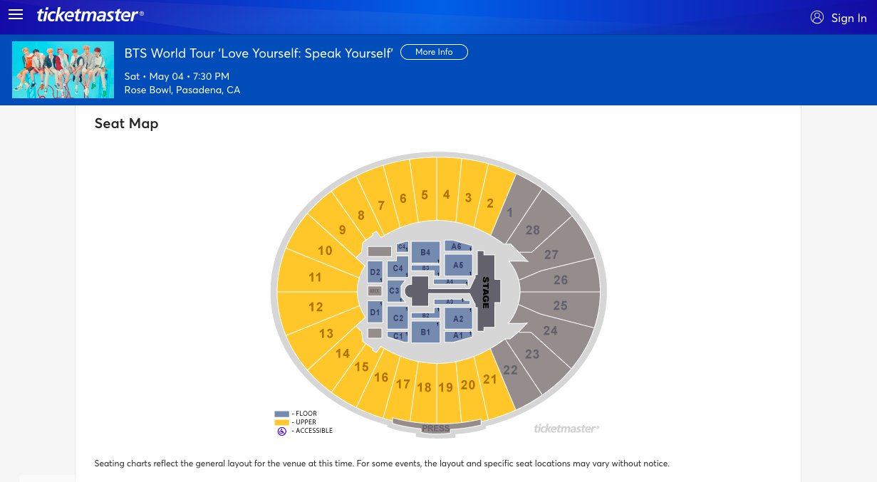 US BTS ARMY on Twitter "Seating chart for BTS Speak