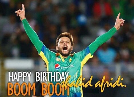 Happy birthday boom boom shahid Afridi sir may Allah give u long life and success be happy sir       