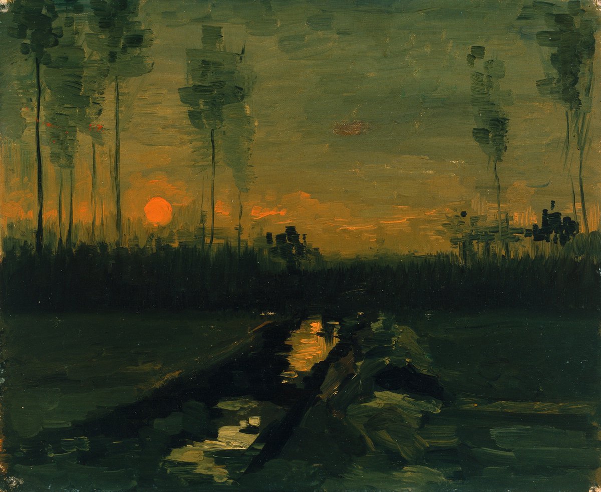 Vincent van Gogh, Evening Landscape (1885)