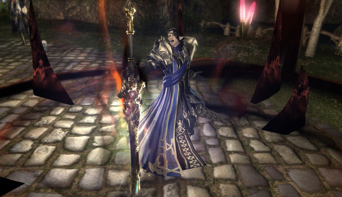Schaly's tweet photo. Enjoy my #Elezen main in all his glory. ...also please send help, I've turned into a #FFXIV twitter. https://t.co/RdZsyPZpRc