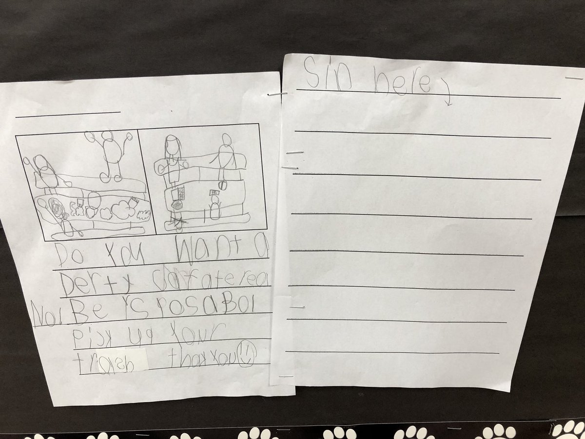 MissMerryfield's tweet photo. Making the world better through writing! #HatfieldElem @RachelLawsontx https://t.co/oGBdHdASuv