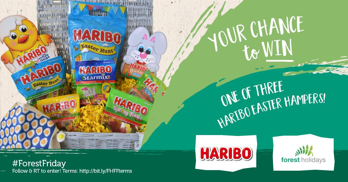Happy #ForestFriday! This week we bring you an #Easter treat! For your chance to #WIN one of three @OfficialHARIBO Easter hampers just #follow and #retweet this post! #Competition closes 10.30am on 04/03/19