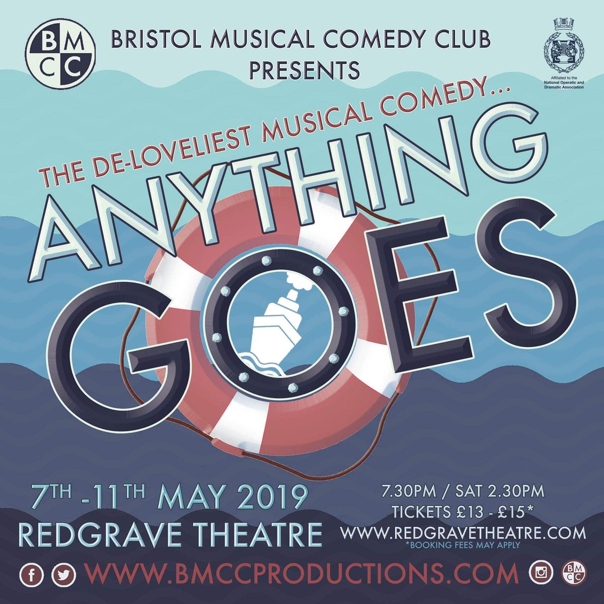 #AnythingGoes #BMCCgetstapping #theatre #musicaltheatre #theatrebristol #musicalcomedy #coleporter #allaboard #boxofficeopen #booknow #ticketsavailable