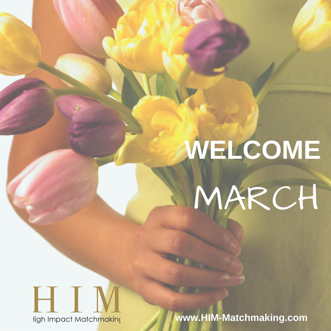 Wishing everyone an excellent month of March. For us at HIM-Matchmaking, it will be a month full of business travel; ✈️ ❤️  Exciting! #elitematchmaking #matchmaker #switzerland