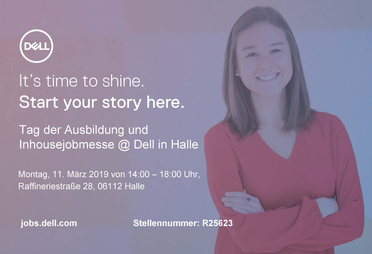 Wir freuen uns auf zahlreiche Besucher zum Tag der Ausbildung! <a href="/HalleYeswecan/">Thomas Hicksch</a> <a href="/DinkoEror/">Dinko Eror</a> <a href="/D_Guggenberger/">Daniela Guggenberger</a> @SPeter_MBA <a href="/DorisAlbiez/">Doris Albiez</a> @MarcusLindner01 #Iwork4Dell #DellEMC #Azubis #ilovemyjob