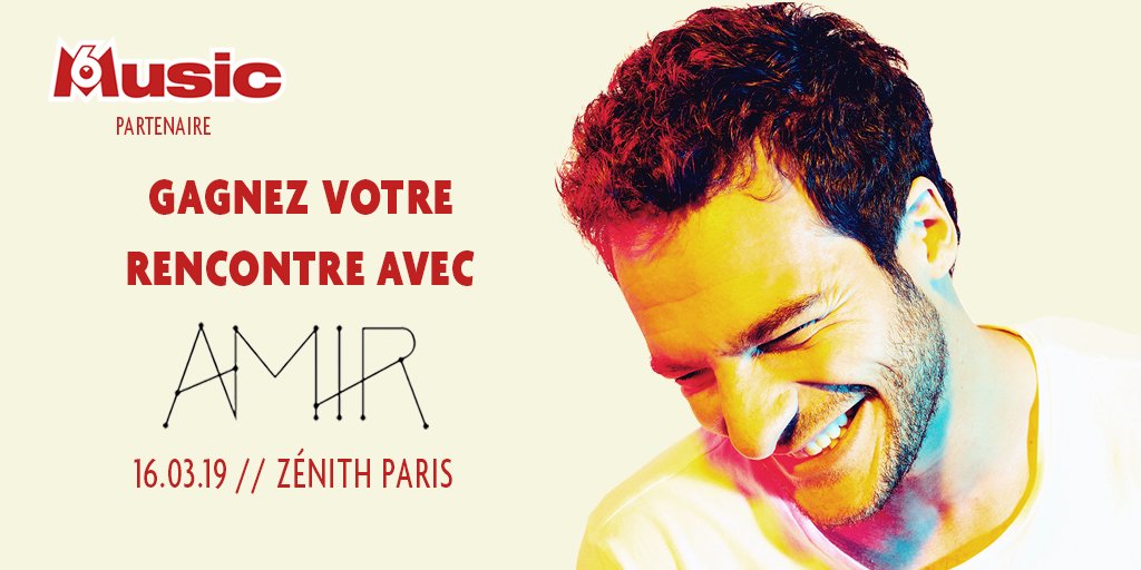 M6MusicOfficiel's tweet photo. ✨😍 @M6MusicOfficiel partenaire de la tournée de @Amir_Off te fait gagner tes places de concert + ta rencontre avec @Amir_Off au @Zenith_Paris le 16 mars 😍✨
Pour participer, rendez vous sur Instagram : https://t.co/MaJEOKRCfg https://t.co/ioOaGbKm2w