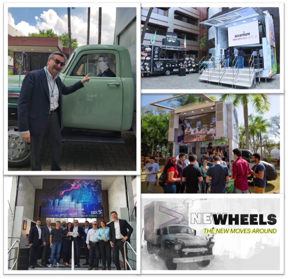 'The past leading us into the future' in @accenture_br #NeWheels, a 60s vintage truck loaded with the latest solutions in areas like  #Blockchain, #AppliedIntelligence & #QuantumComputing.