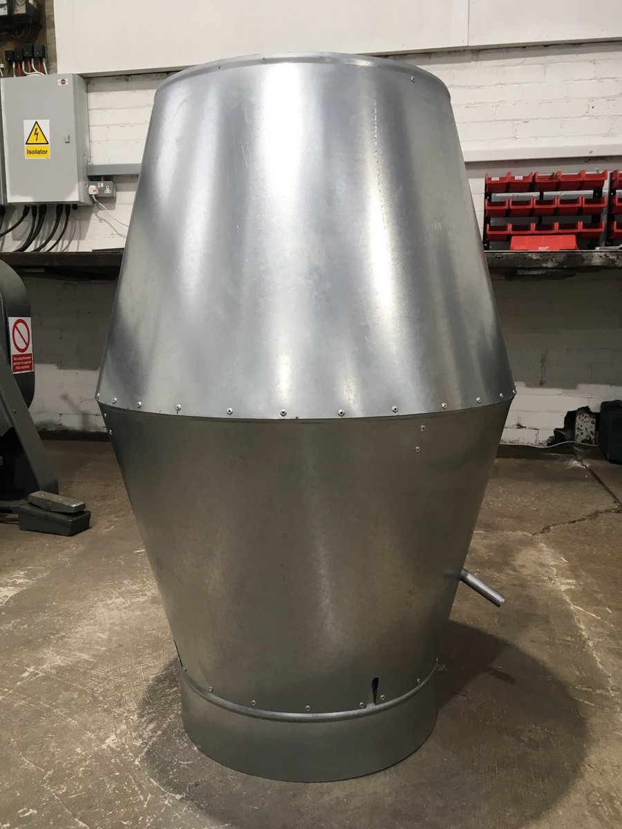 ductwork_g's tweet photo. High velocity roof cowls produced in our workshop in Darwen.
#ductwork
#ducting
#extraction
#ventilation
#roofcowl
#highvelocityroofcowl
#jetcowl
#manufacture https://t.co/hzs6dMXRGO