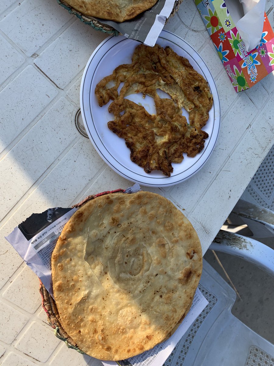 CalpakEdu's tweet photo. Best omelette and parathas ever! Enjoying local #Umerkot hospitality. “California Southern University proudly sponsors the CalPak Tharparkar Project 2019" #Seldofficial #SEFSindh #Pakistan #USdegrees 
#education #literacy #girls #Yesshecan #Dawn #Jang #CNN #Educate @seldofficial https://t.co/L3VCBEaRRz