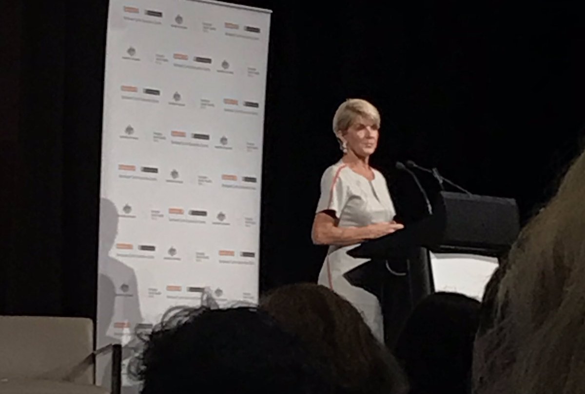 Great hearing from @JulieBishopMP advocating and paving the way for women in leadership roles #empowerment #genderequity <a href="/BankwestCurtin/">BankwestCurtinEC</a>