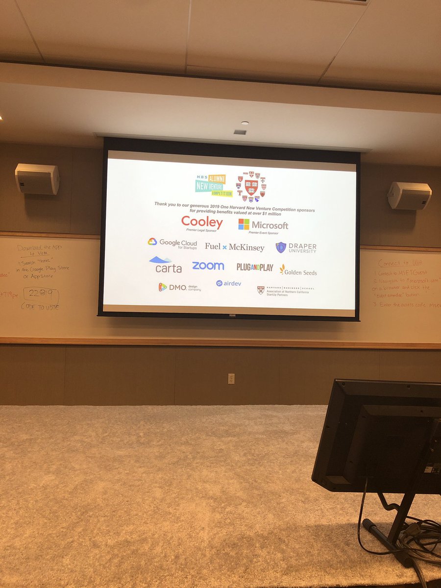 Great set of companies at 2019 one Harvard New Venture Competition Finalists <a href="/HBSAlumni/">HBS Alumni</a> <a href="/PlugandPlayTC/">Plug and Play Tech Center</a>