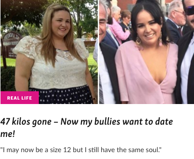 SarahFWriter's tweet image. Kate had a tough time at the hands of bullies, but she's had the last laugh.  bit.ly/2ISMePE #weightlossjourney #weightlosstransformation #weightlossbeforeandafter #inspiringwomen