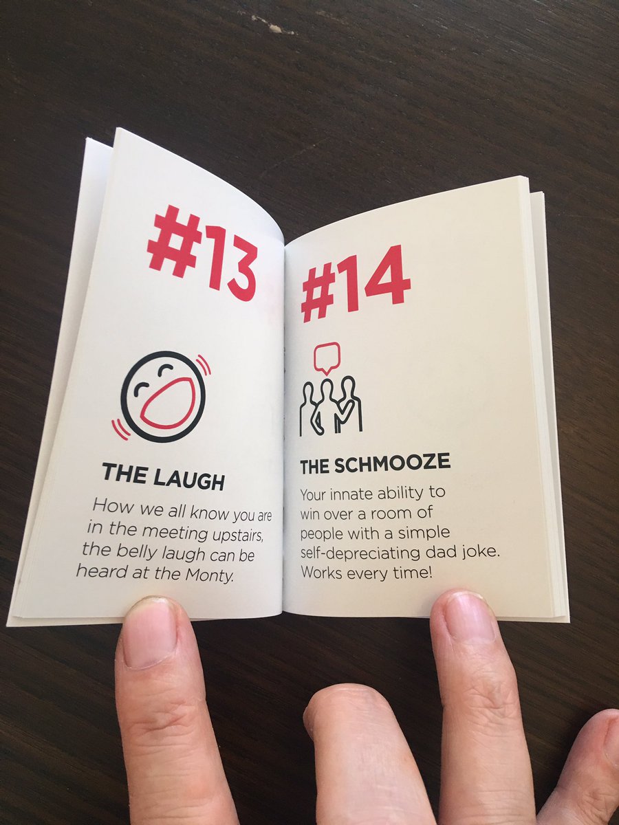 CXpert's tweet photo. You know you’ve created a great #corporateculture when, on your 47th birthday, your staff create a booklet like this for you. @RobKennedyMMR https://t.co/mFZBa6n28B