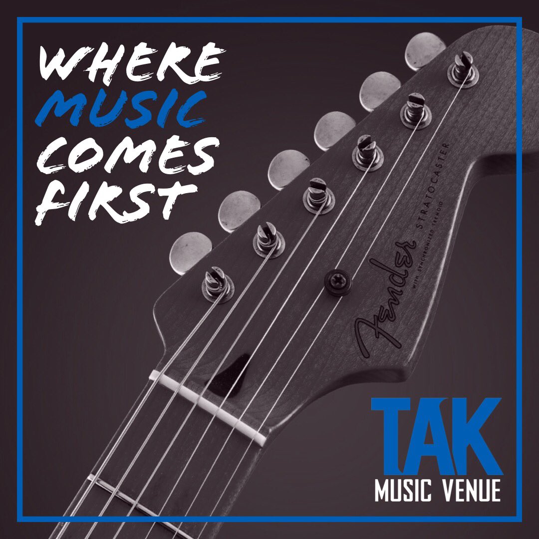 TakVenue's tweet photo. โTAK, where music comes firstโ. The mission at TAK is to provide an unequaled experience for the entertainment that performs there as well as for the people attending the events. The vision is to create a space for a wide variety of musical acts to perform. #WhereMusicComesFirst https://t.co/We2g1nTuZs