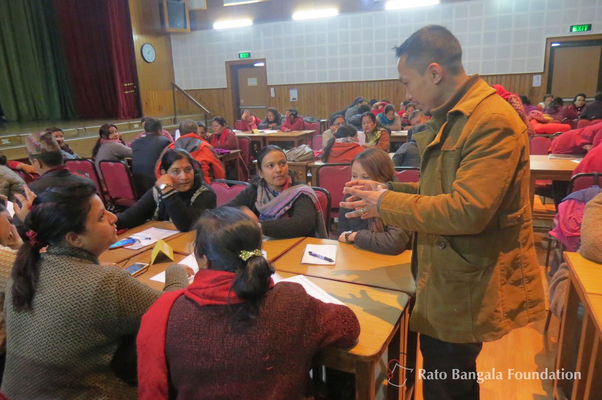 Smritirbf's tweet photo. Third combined session with the teachers and Principals of (RBPOP) Lead schools of Lalitpur, took place on 17 February. The leaders from 13 projected schools reflected on the training they have received till date and the positive impact on their schools. https://t.co/u6oPXeJPG9