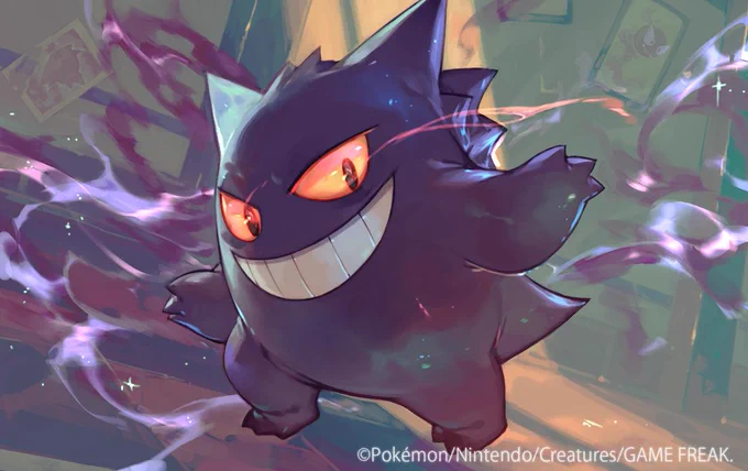 ポケモンカードゲーム拡張パック「ダブルブレイズ」にて、ゲンガー描かせていただきました!
https://t.co/UiTouqccBD
赤緑の頃、友人のゲンガーやラッタ、オニドリル達にボコボコにされた思い出が蘇りました笑 