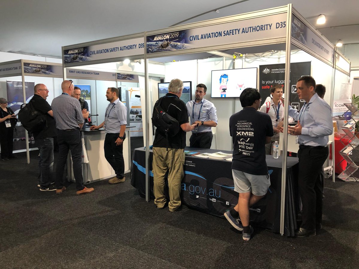 CASABriefing's tweet image. Don't forget to drop by the @Avalon_2019 #DroneZone to chat to our RPAS team.

They'll be on the stand until 6pm tonight and the rest of this weekend. #avsafety #avgeek