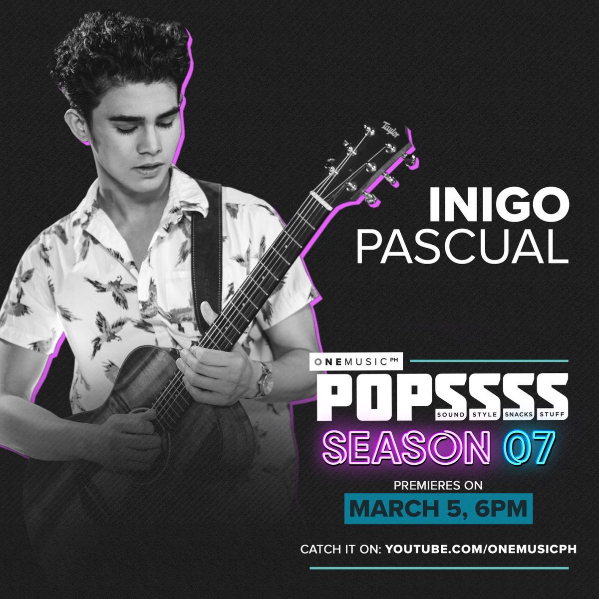 OneMusicPH's tweet photo. #POPSSSS7 is going to be more exciting and more musical than ever! Catch #POPSSSS mainstay @InigoDPascual on the new season this March 5 at 6 PM, only on the One Music PH YouTube channel! https://t.co/AQk52sgPkE
