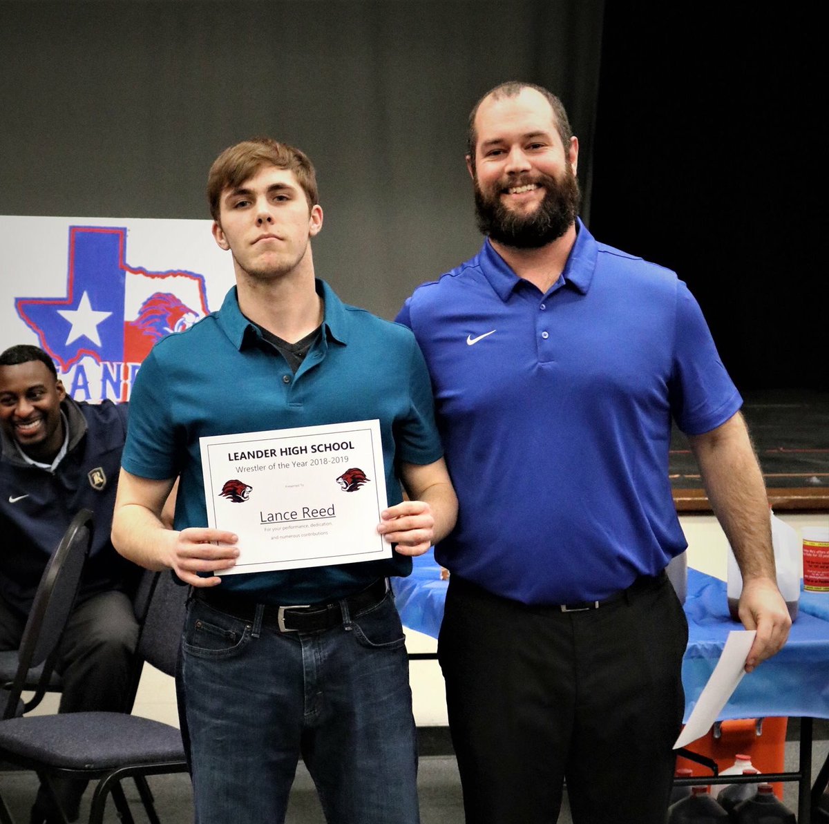 LLionWrestling's tweet image. Lance Reed Wrestler of the Year!  #lionpride #lhs #LeanderHS #wrestling @CoachMcLain512 @LHSROAR
