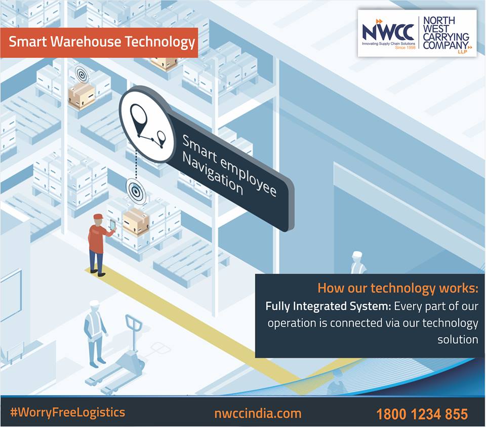 nwcc_india's tweet photo. Our State of the art smart fully integrated warehouse technology helps you to get real-time visibility over all your warehouse and logistics operations as every part of our operation is connected via our technology solution. #smart #logistics #warehouse #operation #distribution https://t.co/5IZEmLHKQI