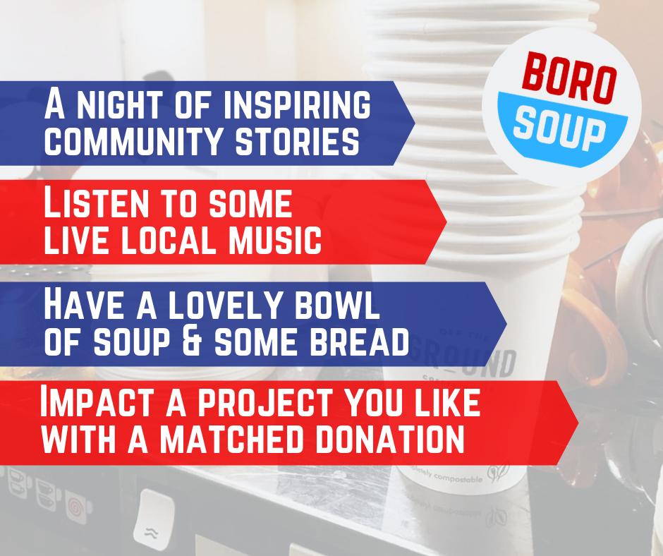 AndyFalconer82's tweet photo. @BoroSOUP #29 is just six days away. Changing the world, one bowl of soup at a time. 6:30pm, Thurs 7th
 #SOUP #Middlesbrough #Community https://t.co/LpsgckVgPf