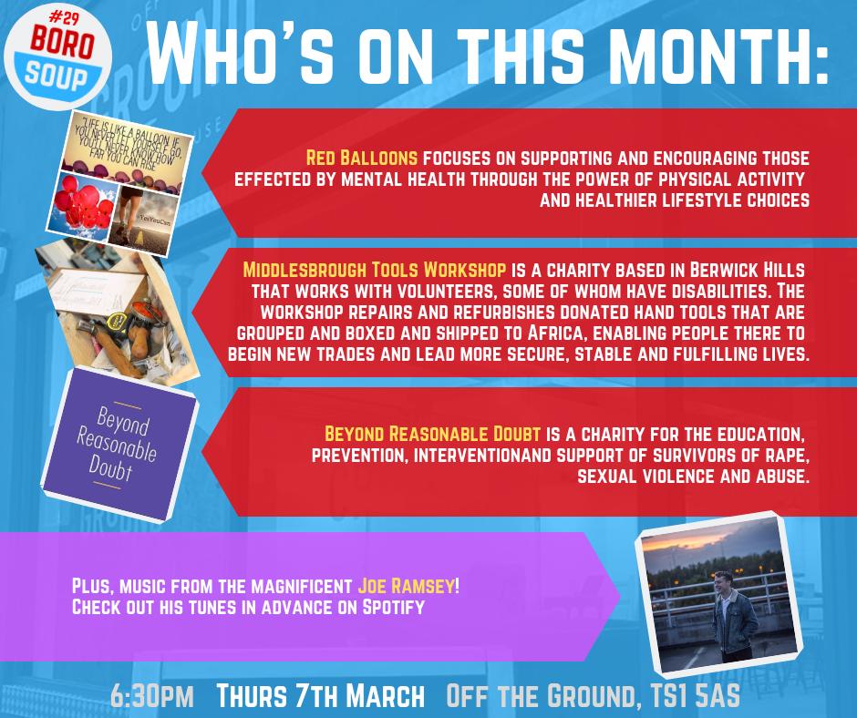 <a href="/BoroSOUP/">Boro SOUP</a> #29 is just six days away. Changing the world, one bowl of soup at a time. 6:30pm, Thurs 7th
 #SOUP #Middlesbrough #Community