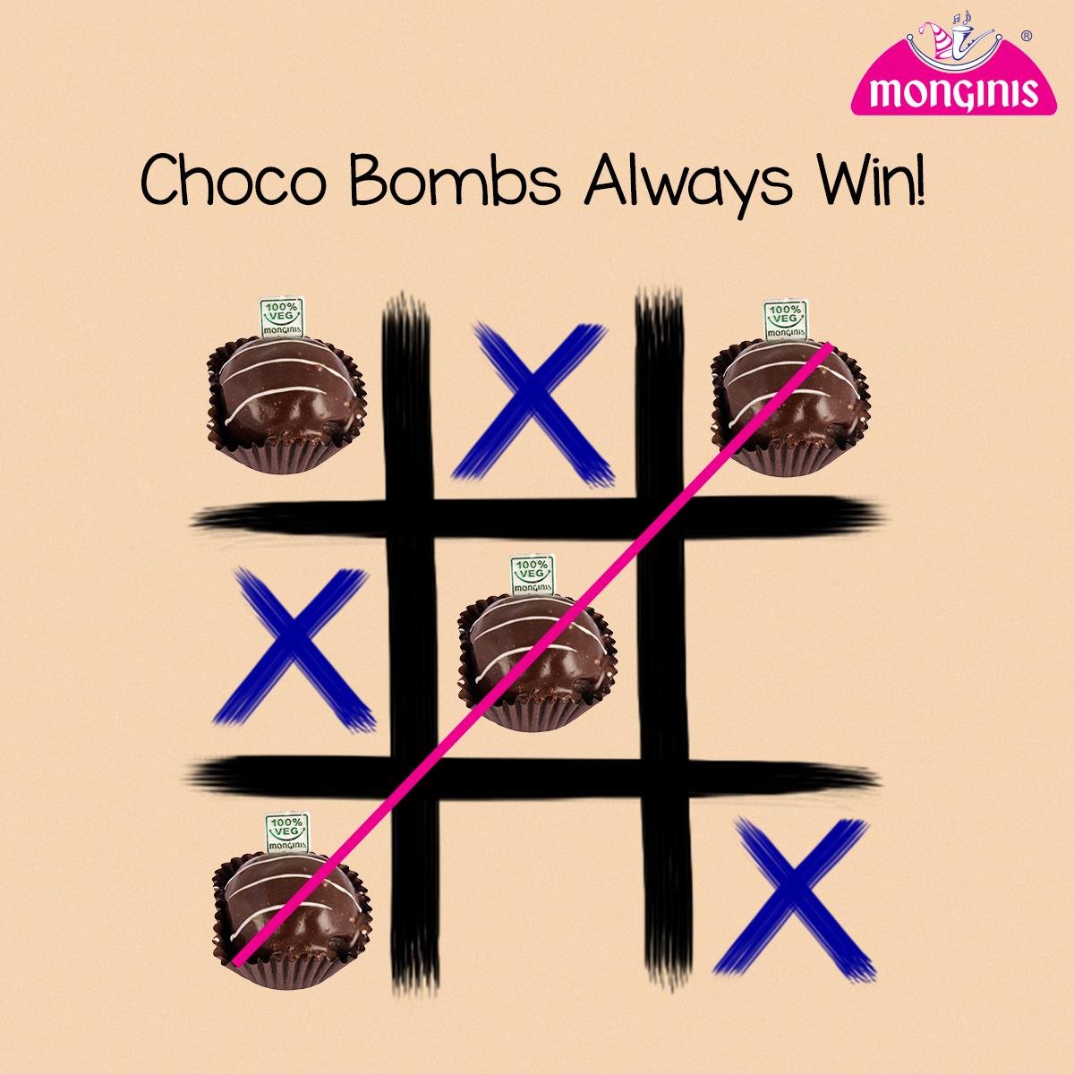 MonginisIndia's tweet photo. Everyone loves winning, even our Choco bombs!
#Monginis #Dessert #ChocoBombs #Chocolate https://t.co/GGuqhBYpaE