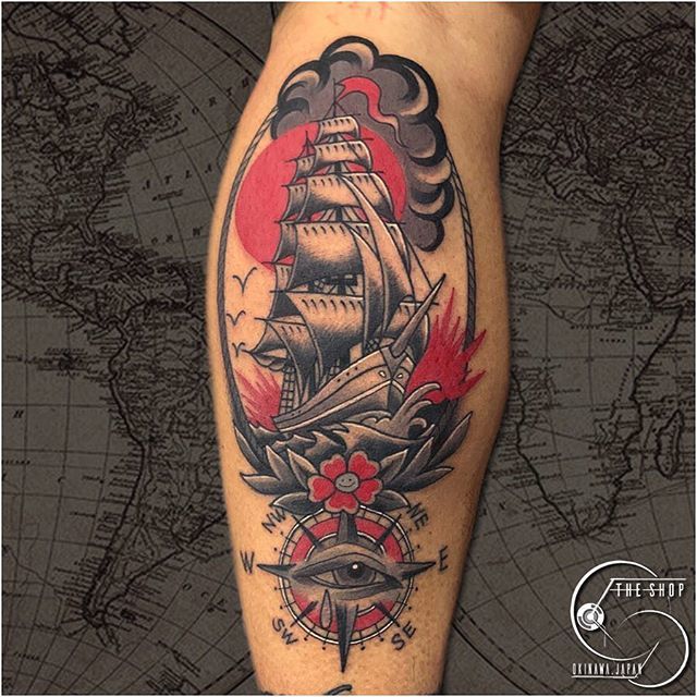 Traditional Ship Tattoos  Cloak and Dagger Tattoo London