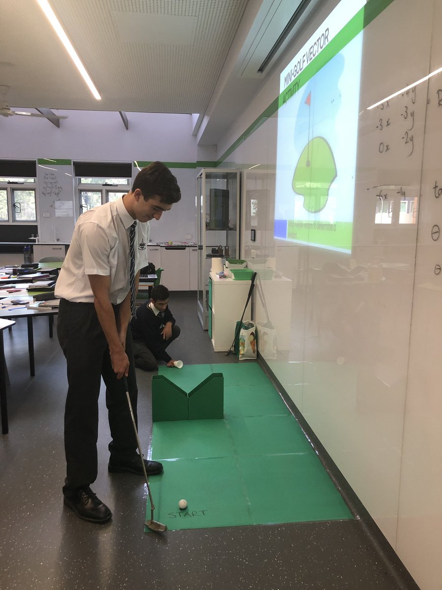 gracemamo's tweet photo. Mini Golf β³οΈ Vectors with Yr11
Physics today! Come along and have a try tomorrow at #clancyopenday @CCCWestHoxton @D_Fetterplace https://t.co/AaJY6SR8Xy