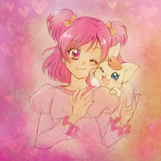「ピンクの目 桃色」のTwitter画像/イラスト(古い順)