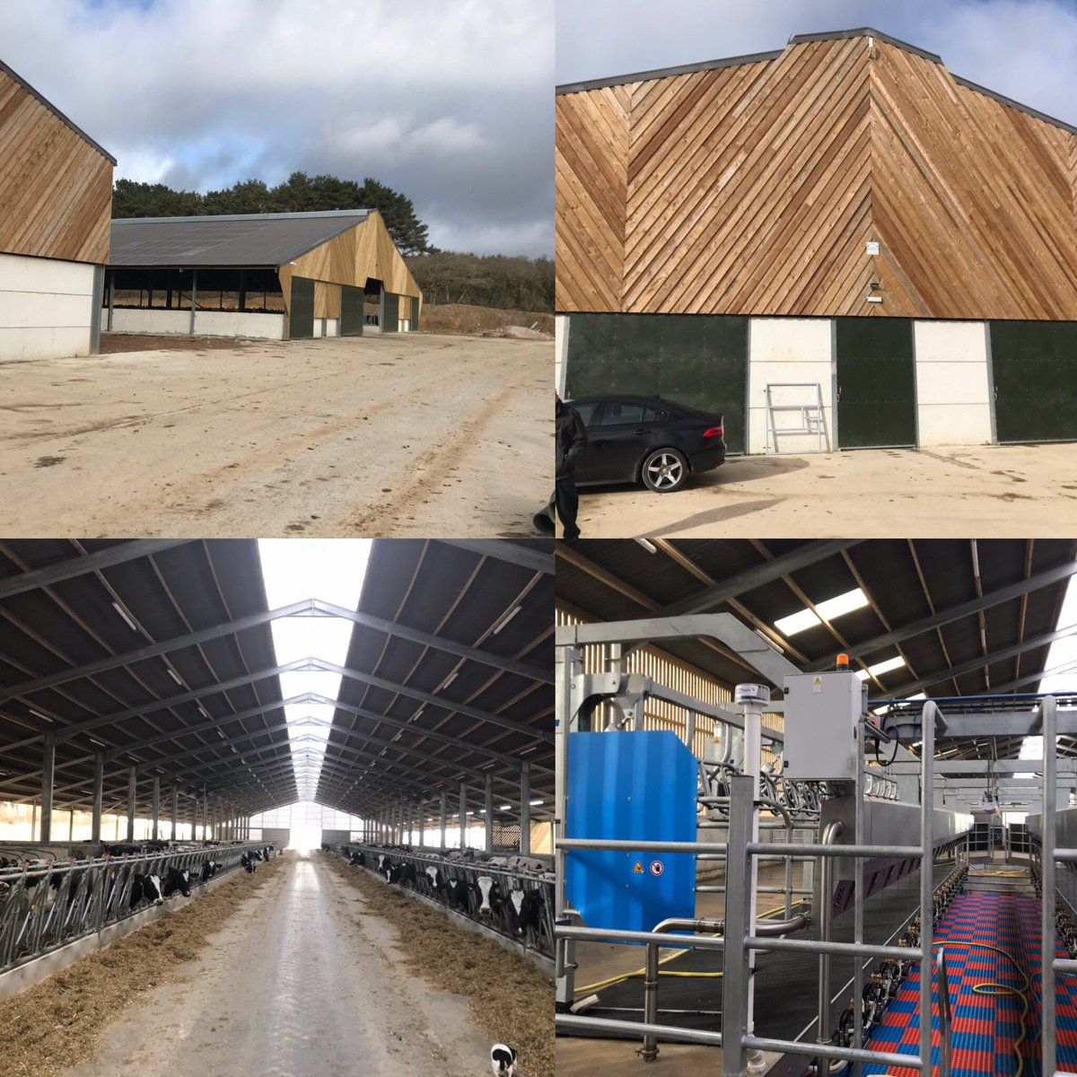 Great site visit yesterday to insure a fantastic new state of the art dairy unit near Truro , amazing set up and great to see Farmers investing in the future #farminsurance #farming #dairyfarming #farminsurancespecialist