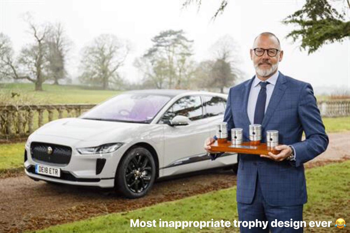 GuyBoulton's tweet photo. Jaguar I-PACE has won UK Car of the Year ๐ #ipace #trophyfail ๐ https://t.co/tBVNrYMtnU