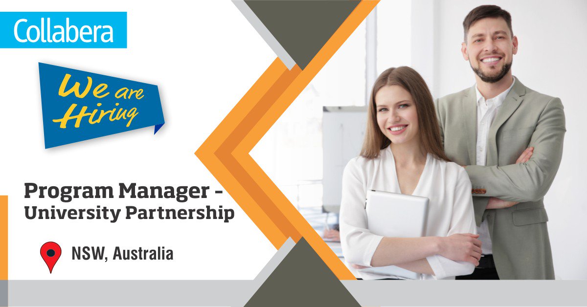 Looking for a change? Here is a great opportunity for #ProgramManager – University Partnership to join our client team in #NSW #Australia

Apply now: bit.ly/2GUcuac

#TalentAcquisition #Recruiting #Recruitment #Technology #Careers #EngineeringJobs #JobsinAustralia