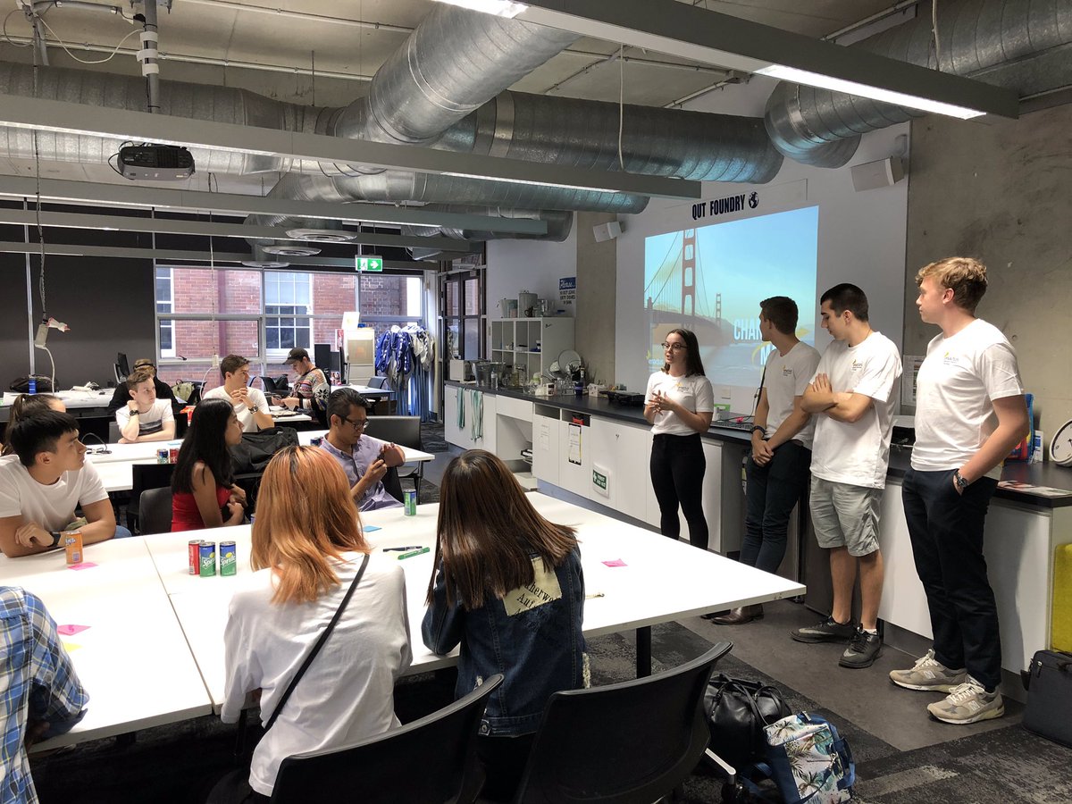 QUTEship's tweet photo. Tonight #QUTchangemakers get start exploring some of the world’s biggest challenges, &amp; the root issues, to co-create a better 🌎🙌@EnactusQUT https://t.co/YybW5pIulk