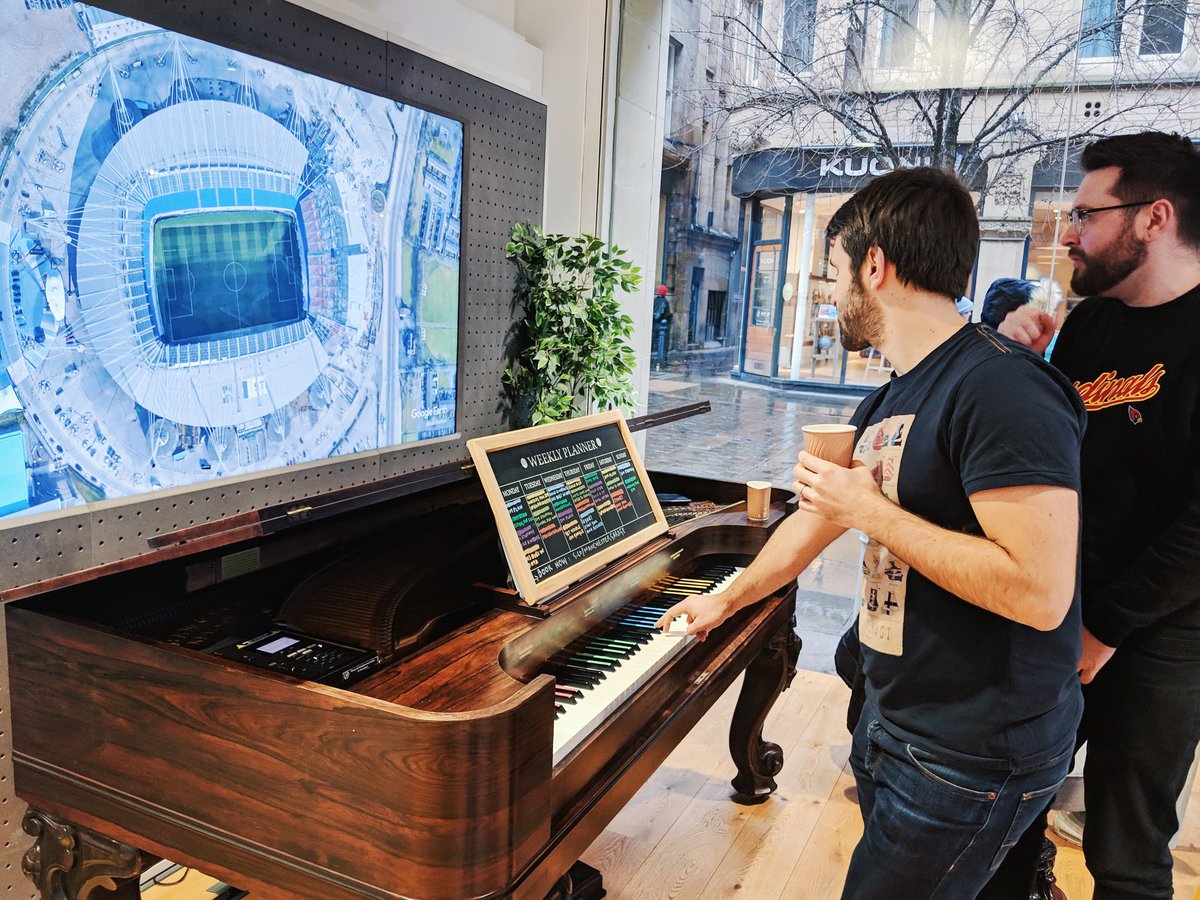 raisaveuc's tweet image. Yesterday I led an #a11y workshop in the space that hosts my fave project. From prototyping flying 💩 to testing songs via #webMIDI API to defining hardware &amp;amp; a11y requirements.

What a treat for clients to experience the Magical Piano during the breaks of web a11y talks! 🧙‍♂️🎹