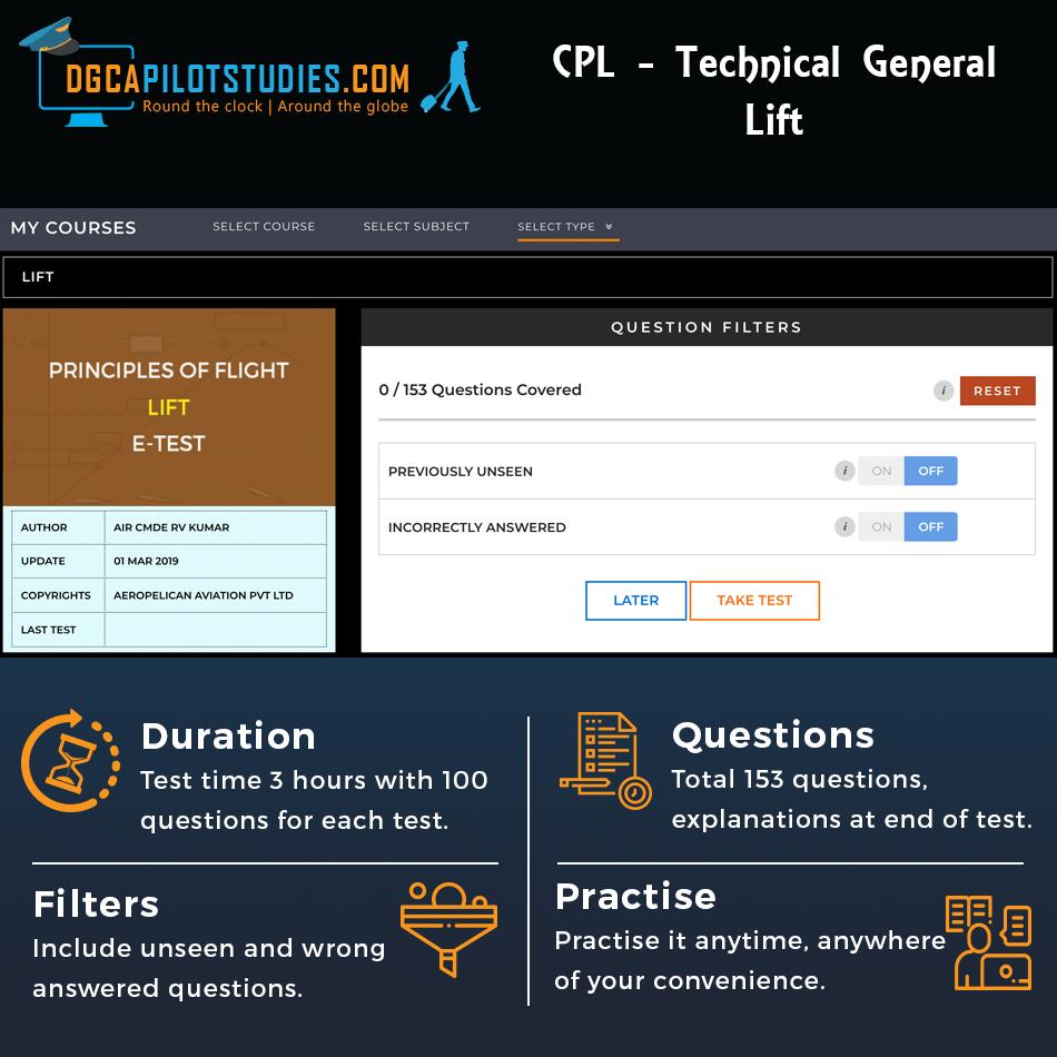 pilotstudies's tweet image. #CPL #TechnicalGeneral #PrinciplesofFlight #Lift uploaded. Contains 153 questions with instant answers and explanations provided at the end of test. Practice it ANYTIME ANYWHERE #pilots #Aviation #India #DGCA #knowledgeforflight