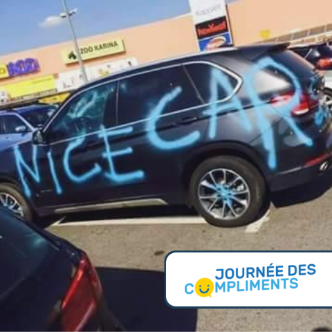 Carfixerco's tweet photo. Aujourd'hui, c'est la Journée des #Compliments !

Lequel de vos amis mérite un #compliment sur sa voiture ? 😏 https://t.co/lpC08J8y5w