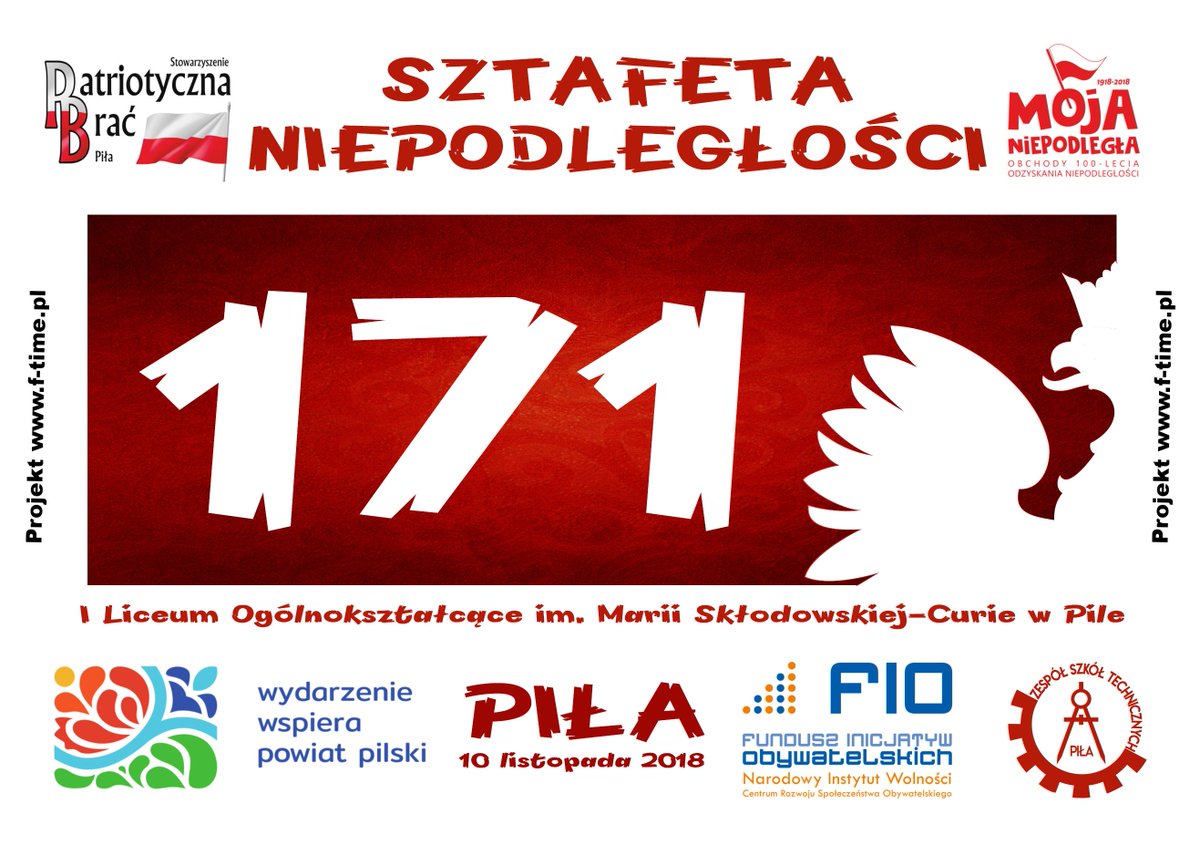 MMKALOM's tweet photo. Dyplom w formacie A4 przygotowany na Sztafetę Niepodległości  organizowaną przez Zespół Szkół technicznych w Pile. Numer startowy w  formacie A3 na koszulki dla zawodników biorących udział w sztafecie. https://t.co/WpdSFzD8qW