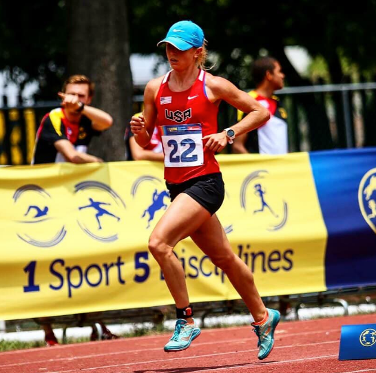 USPentathlon's tweet photo. Best Success to @SamanthaAUSA competing in the Cairo World Cup Final today! https://t.co/R8HEQ6A303